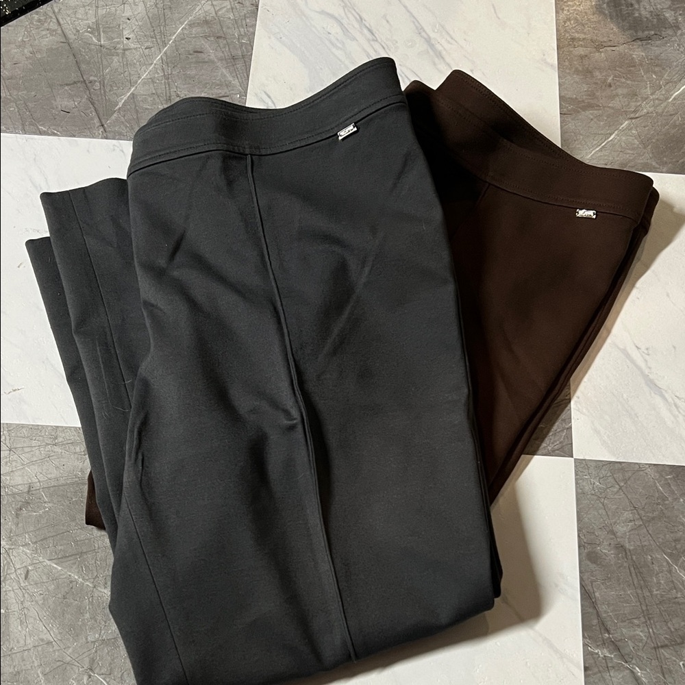 St. John Sport Black/Grey and Brown Women's Pants